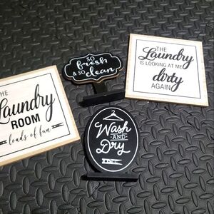 Misc laundry room signs. Cute decor